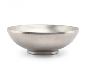 Салатник на ножке 22см H=7,5см 1250мл , double wall vintage silver Host