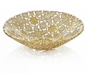 Салатник 33см GOLD LEAF DECORATION - ARABESQUE