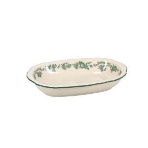 Блюдо овал. глубокое 31,5х21, H-5,5 см, green Cyril