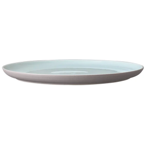 Тарелка мелкая купе 24cm H18mm (голубой/беж) - Hamptons
