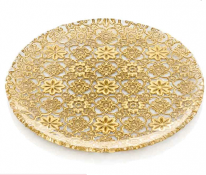 Блюдо 37см GOLD LEAF DECORATION - ARABESQUE