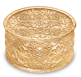 Конфетница 12см h7см GOLD LEAF DECORATION -