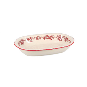 Блюдо овал.глубокое 26,5х17,5, H-4,5 см, burgundy Cyril 