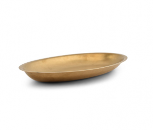 Блюдо глубокое 30x18,5xH2,5см antique gold Serve