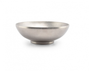 Салатник на ножке 20см H=7см 940мл, double wall vintage silver Host