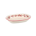 Блюдо овал.глубокое 26,5х17,5, H-4,5 см, burgundy Cyril 