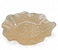 FOLIES PLATE CM. 22 GOLD GLITTER DECORATION -