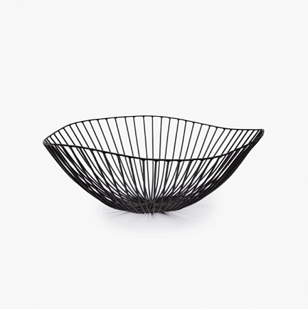Корзина для фруктов D39 H13 BLACK - Metal sculptures