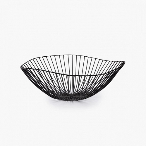 Корзина для фруктов D39 H13 BLACK - Metal sculptures
