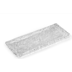 Блюдо прямоугольное CM. 31X12.5 CLEAR - DIAMANTE'