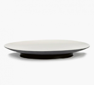 Тарелка мелкая 28см BLACK/OFF-WHITE RA