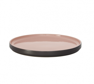 Plate flat GEO rose ?26cm -