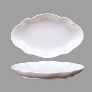 Блюдо овал. 37*23*4см Flower, костяной фарфор,Petal