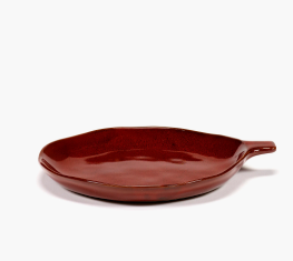 Тарелка 20см с ручкой H=2см VENETIAN RED LA MÈRE