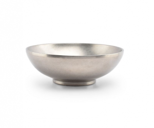 Салатник на ножке 750мл 18см H=6см, double wall vintage silver Host