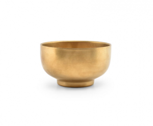 Салатник на ножке 550мл 13см H=7,5см, double wall vintage gold Host