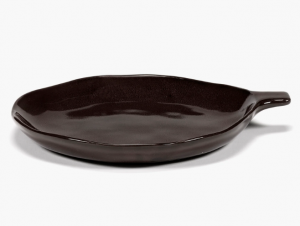 Тарелка 20см с ручкой H=2см EBONY LA MÈRE