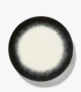 Тарелка мелкая 28см OFF-WHITE/BLACK VAR 5 - Dé