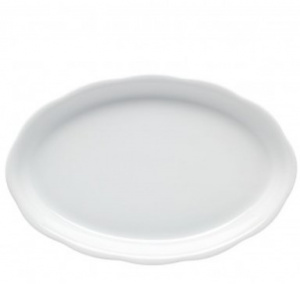 Тарелка овал. 18х12см - Braganсa White