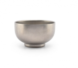 Салатник на ножке 440мл 12см H=7см, double wall vintage silver Host