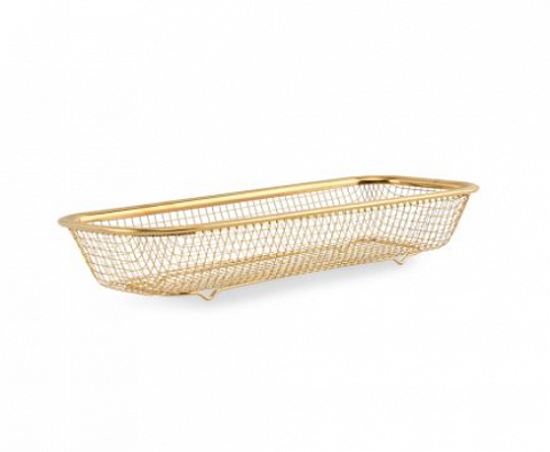 Корзина для подачи 31x13xH5,5см gold Serve