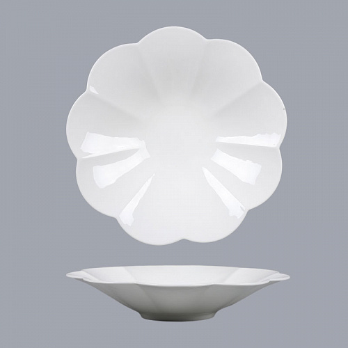 Салатник 24,5см Flower, костяной фарфор,Petal