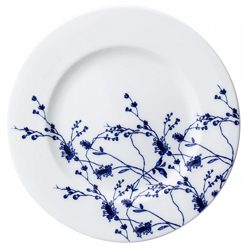 Тарелка мелкая 21см белая, Gracia Blue Botanicals 